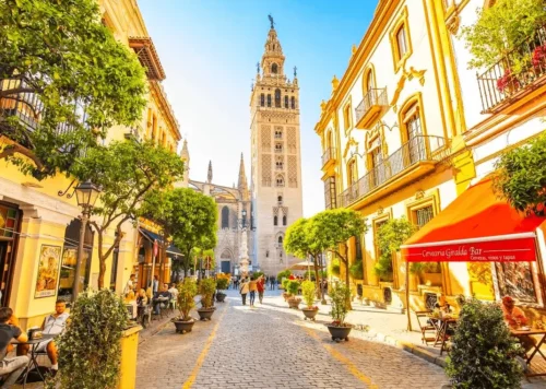 Tapas crawl and GIralda climb in the Cathedral of Seville